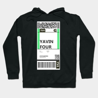 Yavin 4 Boarding Pass Hoodie